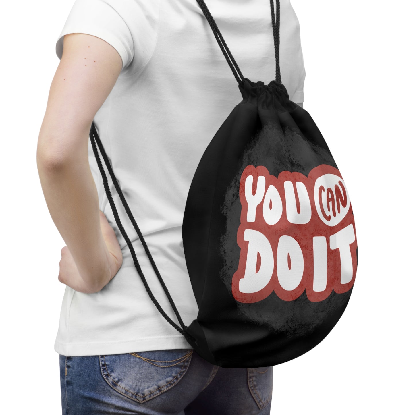 "YOU CAN DO IT" Motivational Drawstring Bag