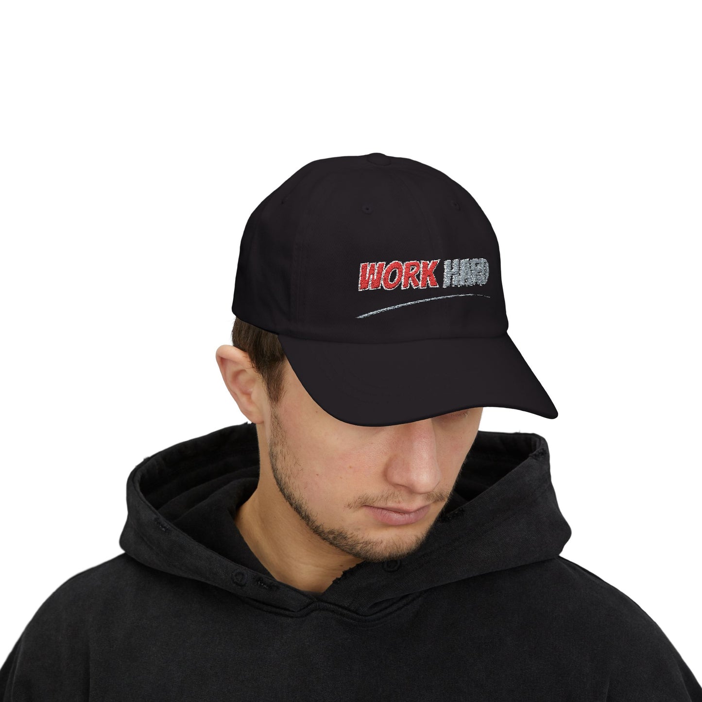 "Work Hard" Classic Dad Cap